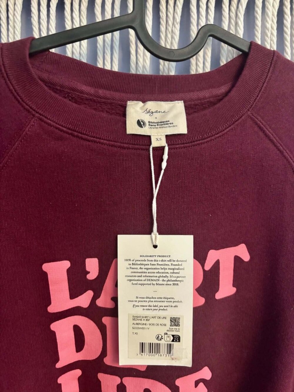 Sezane Sweatshirt NWT - Picture 2 of 3